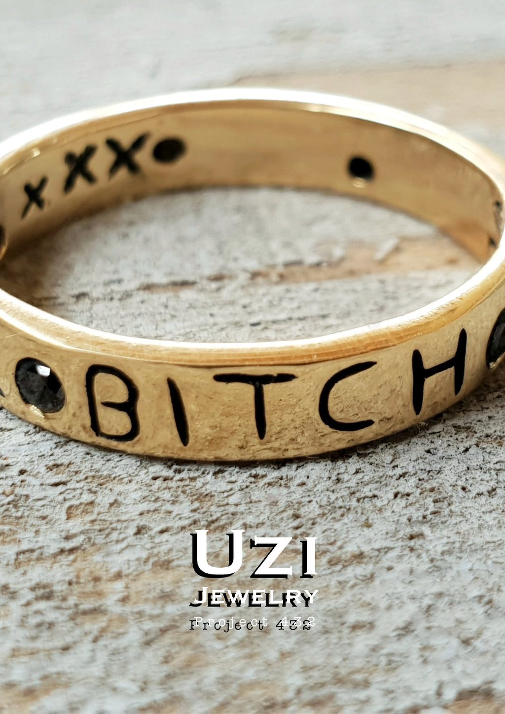 18K GOLD RING BITCי DONT X_X MY VIBE