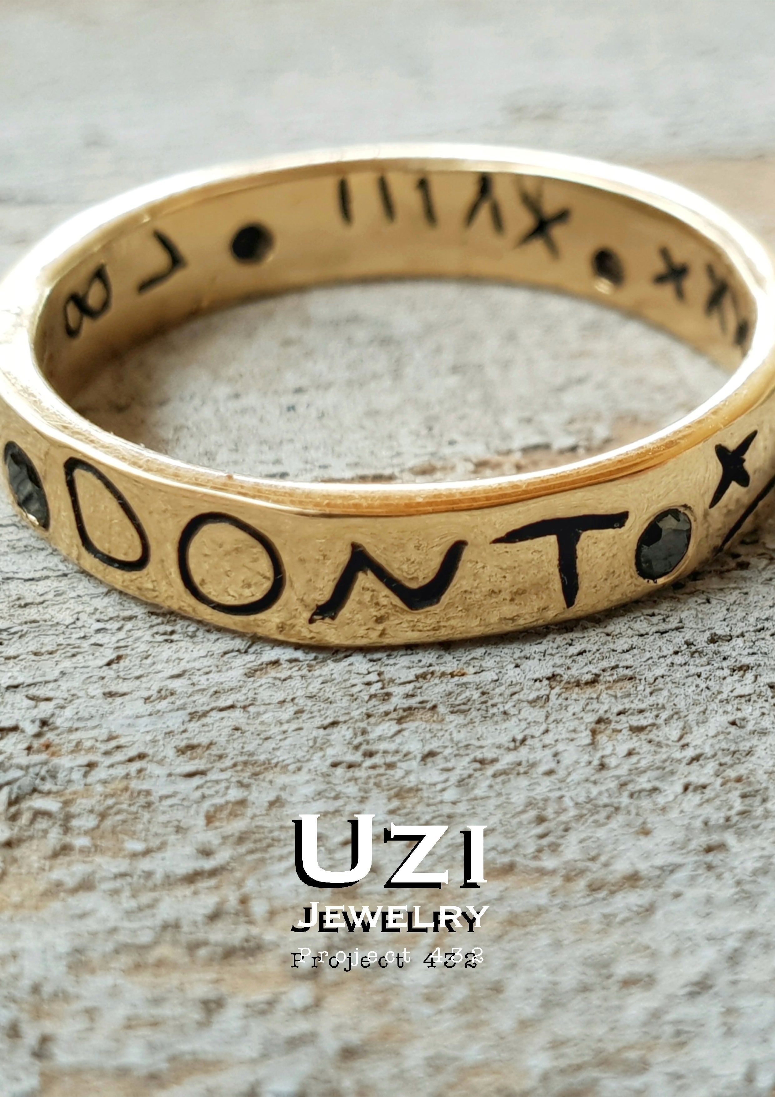 18K GOLD RING BITCי DONT X_X MY VIBE