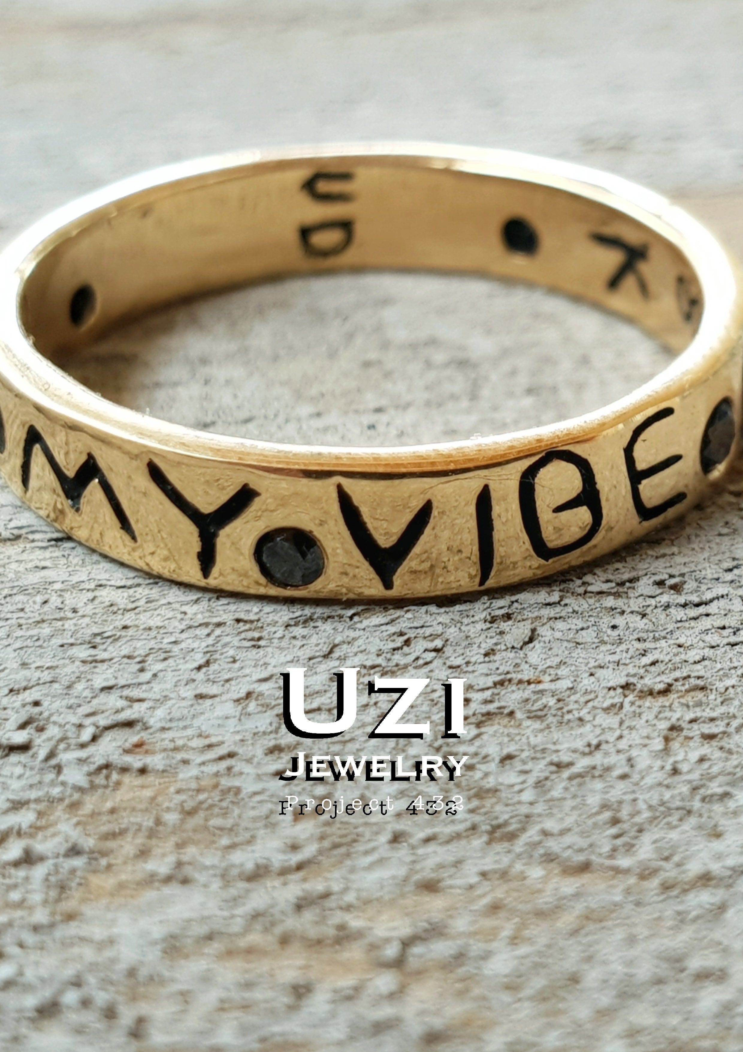 18K GOLD RING BITCי DONT X_X MY VIBE